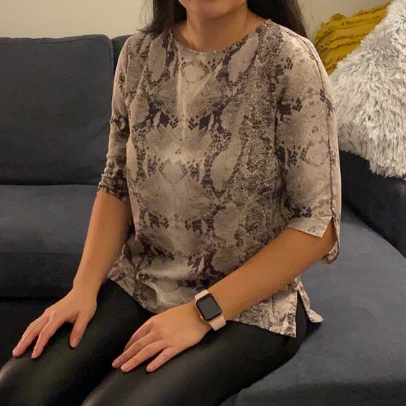 Mango Snake Print Blouse - Picture 3 of 6